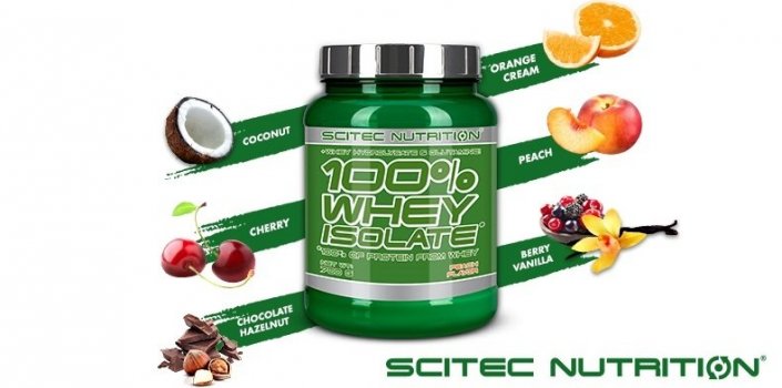 Scitec 100% Whey Isoate с 6 новыми вкусами