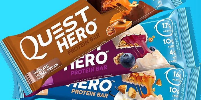 Новые батончики The Hero Bar от Quest Nutrition