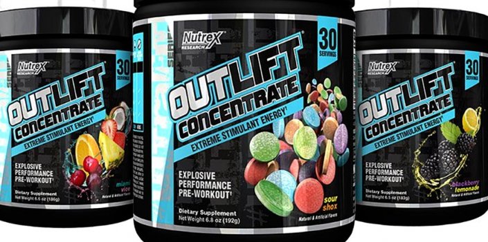 Outlift Concentrate - самый мощный новый предтрен от Nutrex