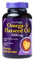 Omega-3 Flaxseed Oil 1000 mg (90 капс)