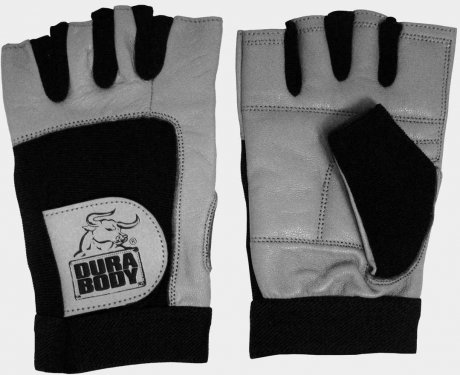 Champion Mens Workout Gloves Leather Dura Body (Серый)
