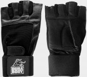 Grand Champion Mens Workout Gloves Leather Dura Body (Черный)