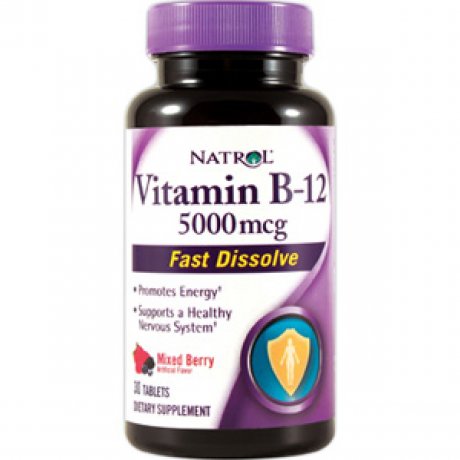 Vitamin B-12 5000mcg Fast Dissolve (30 таб)